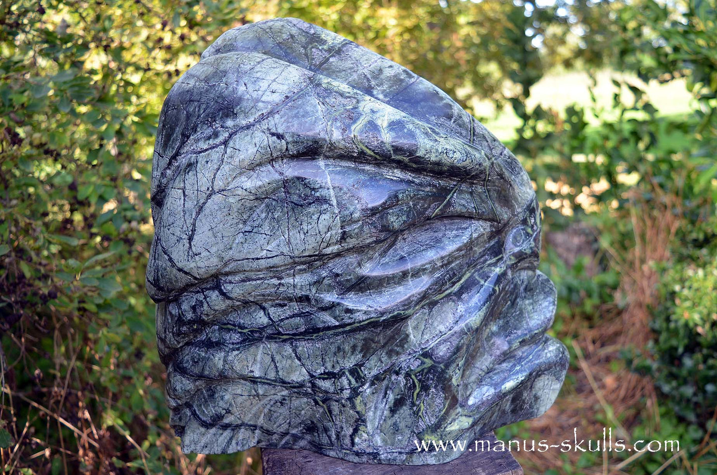 (Greek) SERPENTINE Forrest Spirit Tribal Skull Face