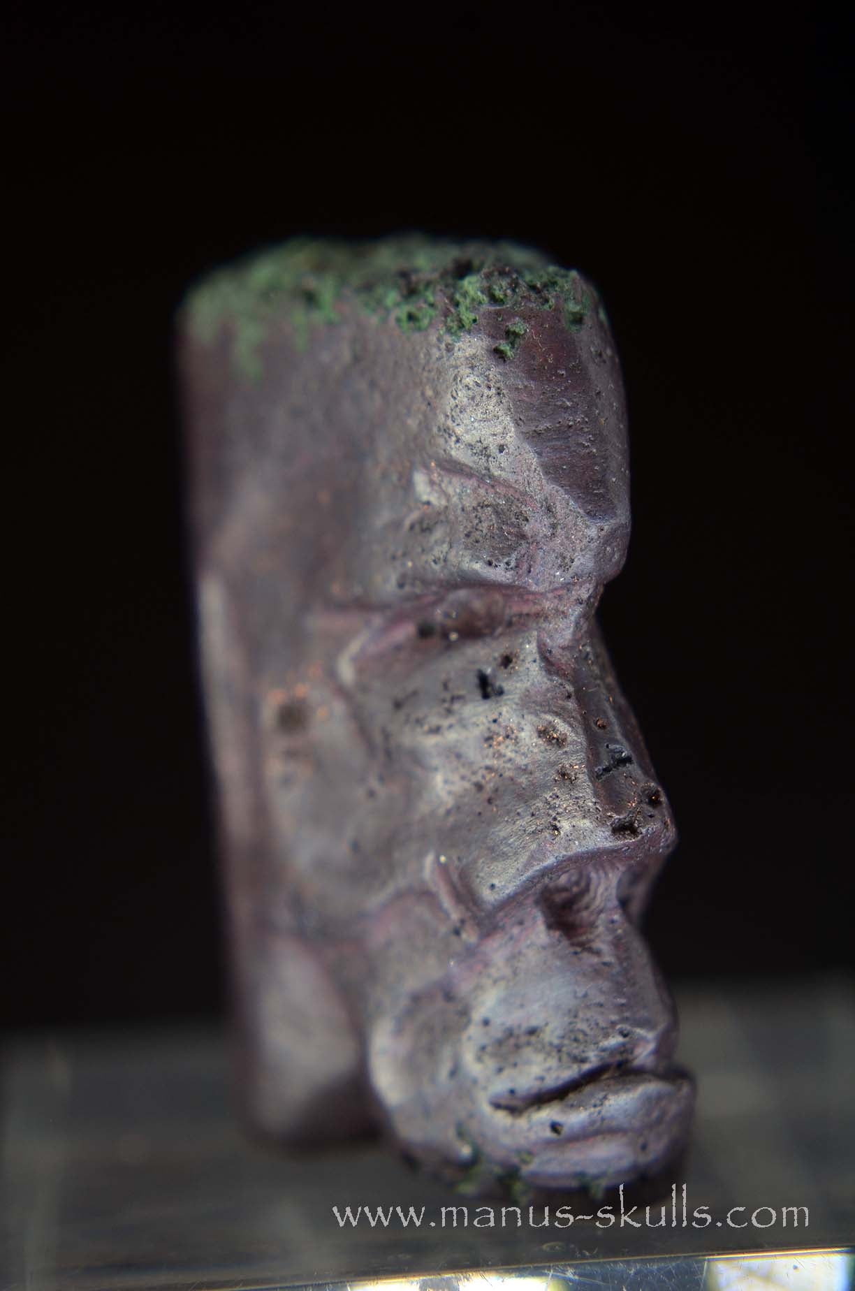 Manus skulls unique Crystal Carvings handmade skulls dragons pendants preseli bluestone tribals spiritual meaning wand Unicorn ..  cuprite malachite