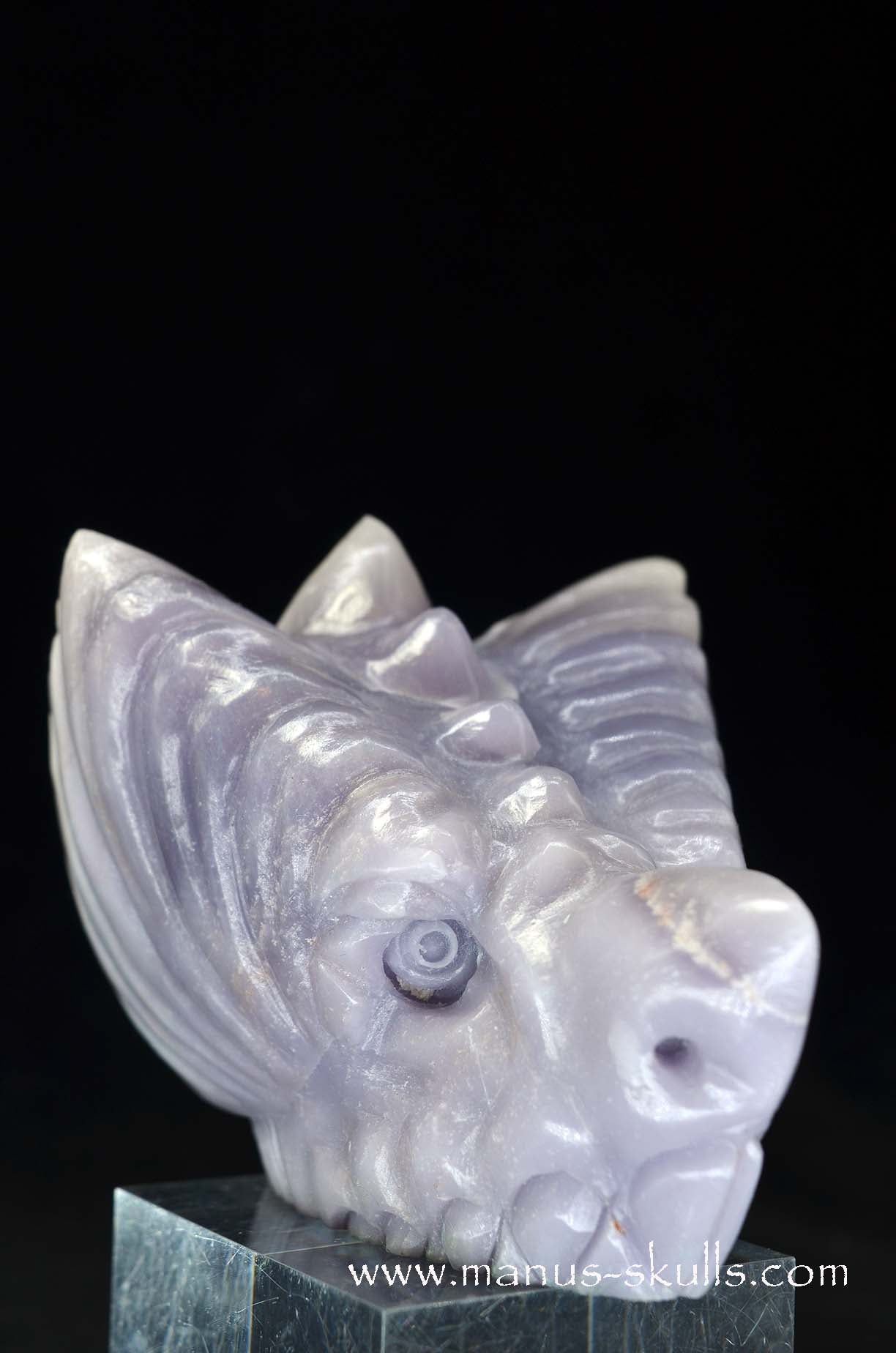 Manus skulls unique Crystal Carvings handmade skulls dragons pendants preseli bluestone tribals spiritual meaning wand Unicorn .. yttrium fluorite