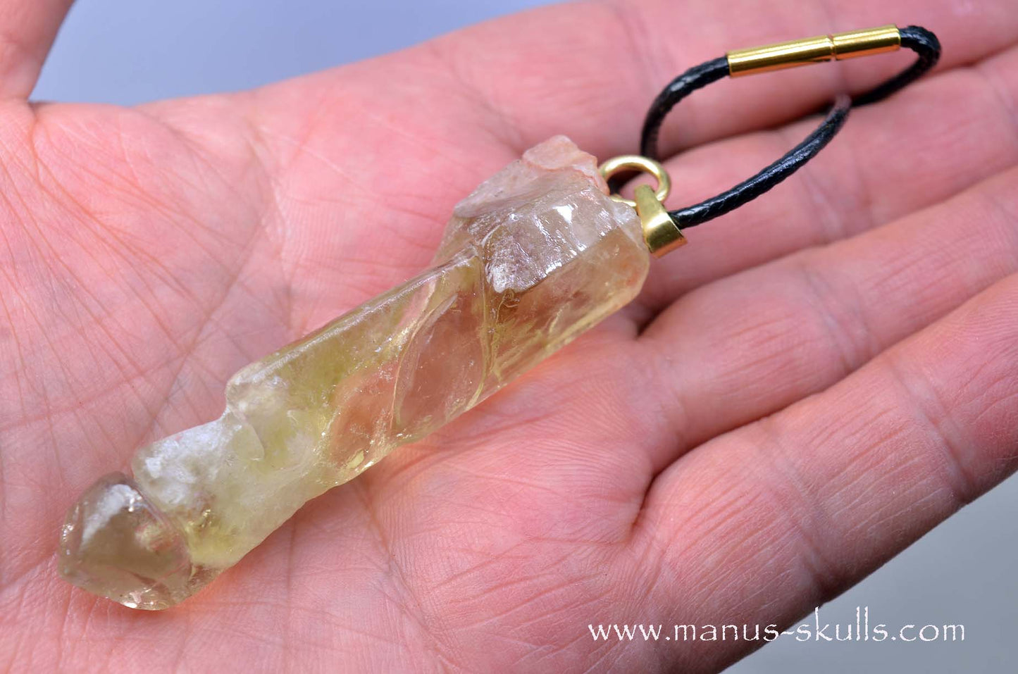 Himalayan CITRINE Tribal pendant