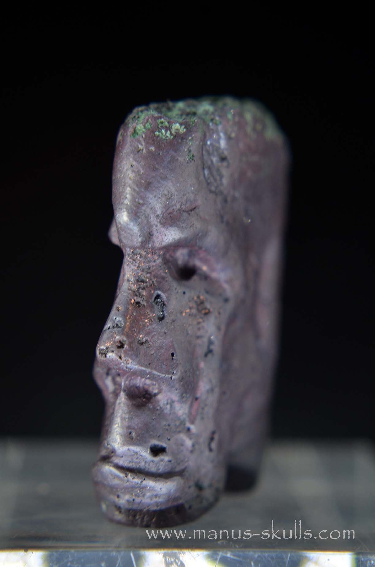 Manus skulls unique Crystal Carvings handmade skulls dragons pendants preseli bluestone tribals spiritual meaning wand Unicorn ..  cuprite malachite