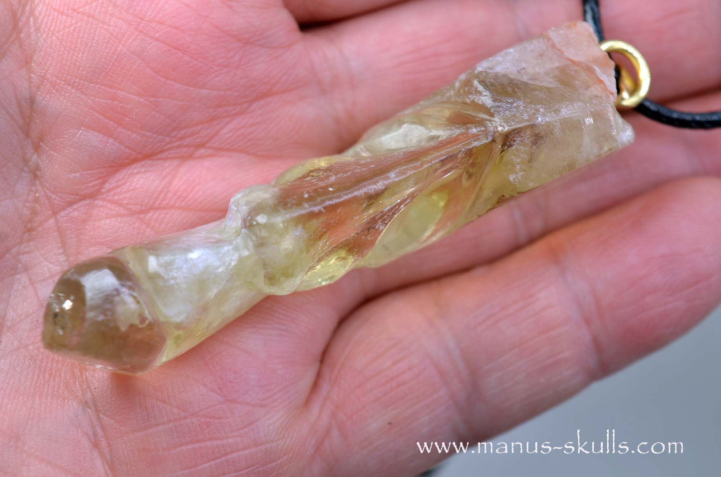 Himalayan CITRINE Tribal pendant