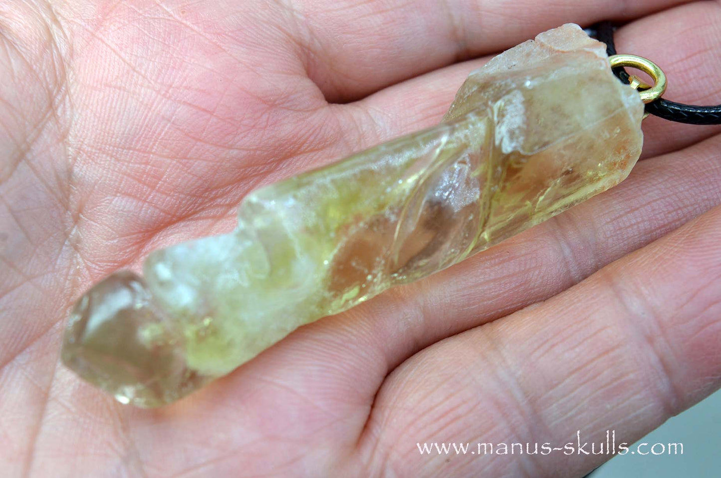 Himalayan CITRINE Tribal pendant
