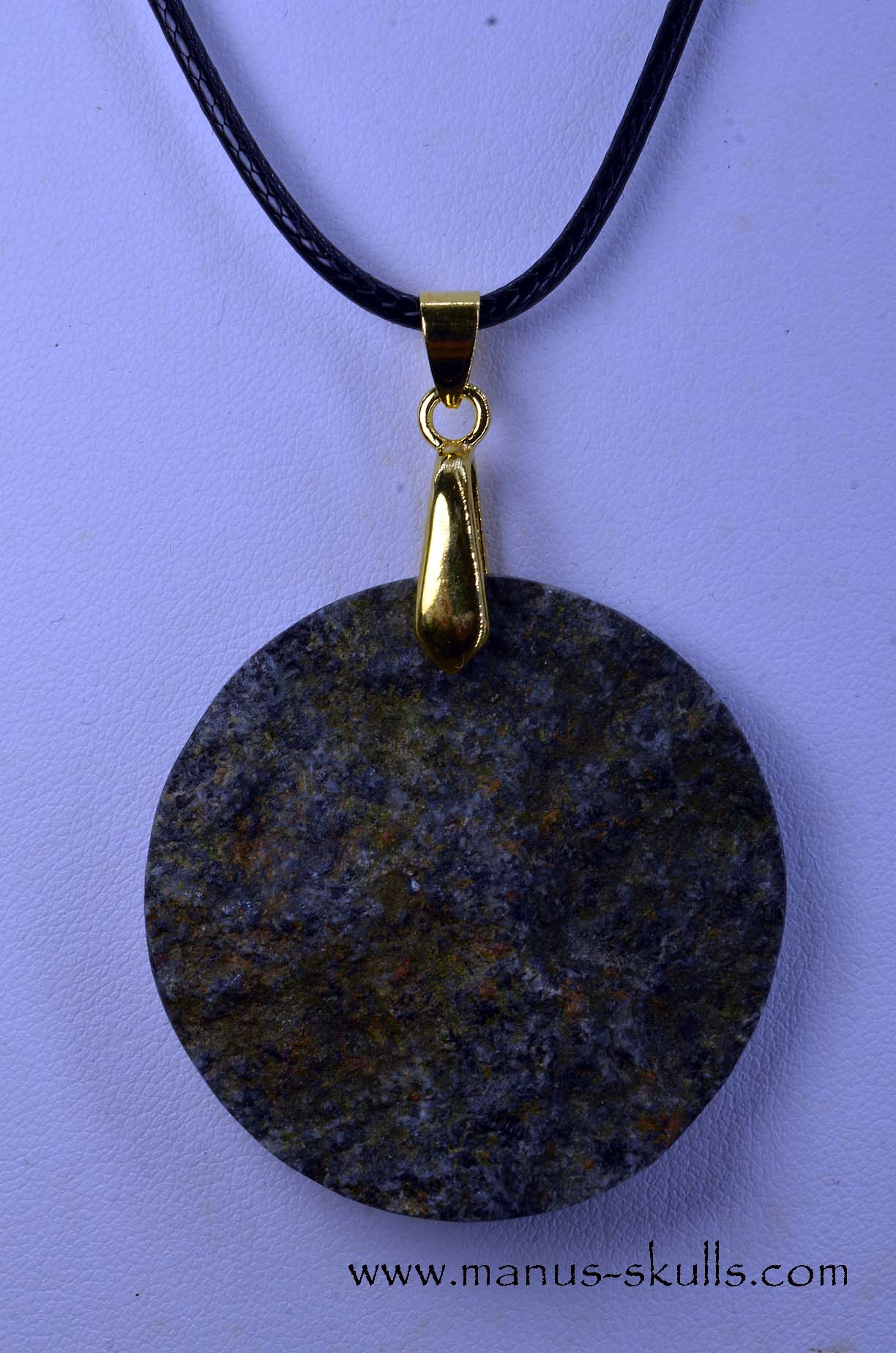 (Un-spotted) Preseli Bluestone Spiral Pendant