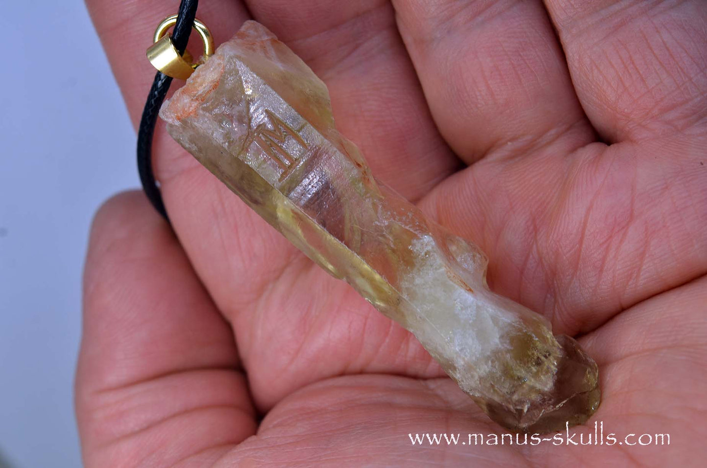 Himalayan CITRINE Tribal pendant