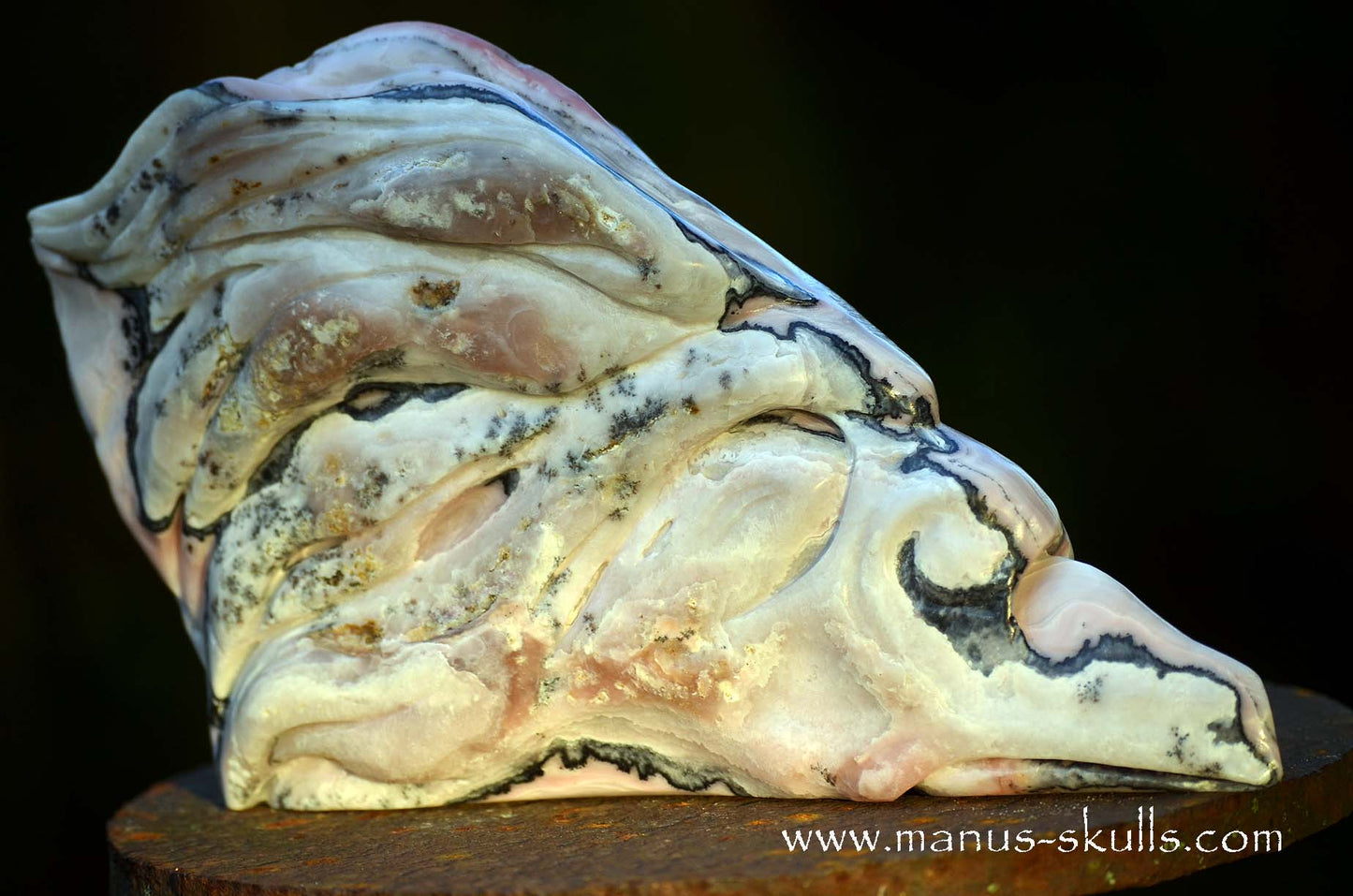 Large Stunning Pink Peruvian Opal Dragon.