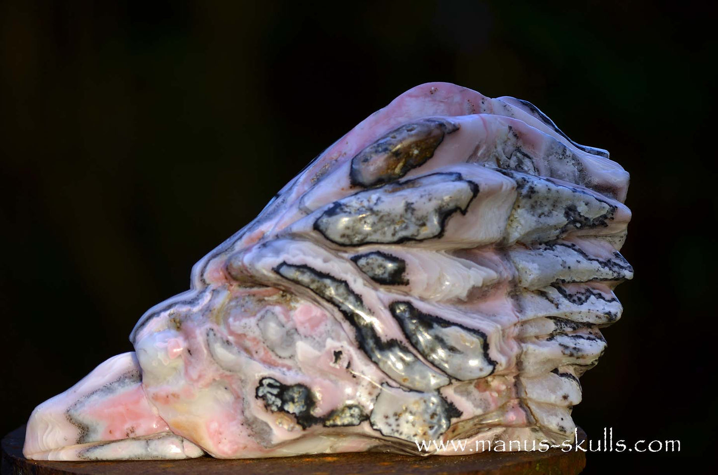 Large Stunning Pink Peruvian Opal Dragon.