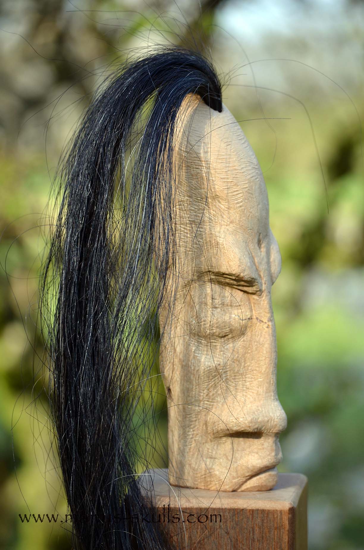 Steatite Tribal Double faced Skull #015
