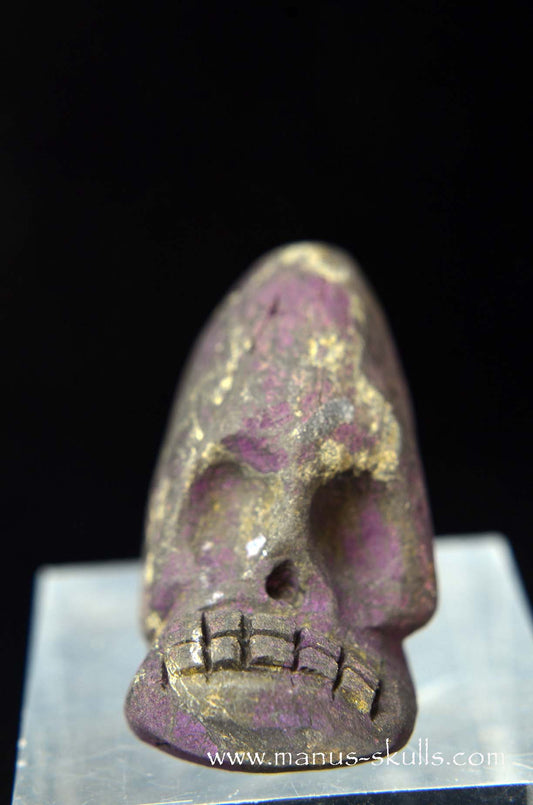 Manus skulls unique Crystal Carvings handmade skulls dragons pendants preseli bluestone tribals spiritual meaning wand Unicorn .. Evolian 2025 purpurite