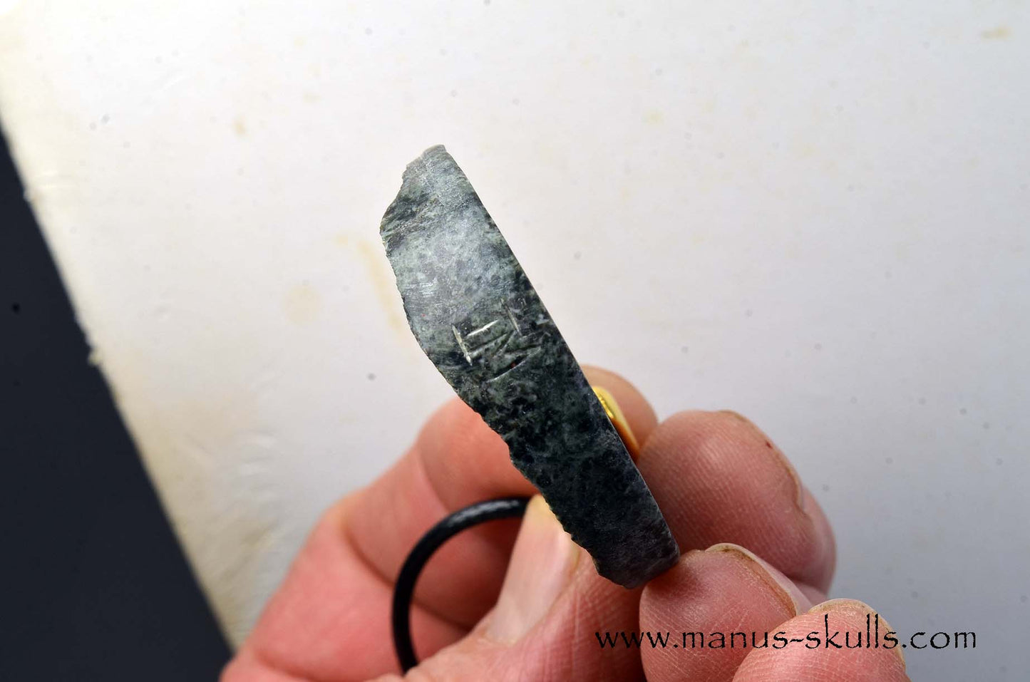 (Un-spotted) Preseli Bluestone Spiral Pendant
