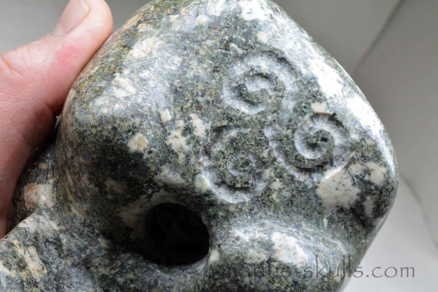 Large Preseli Bluestone Skull with Free Brainstem pendant!