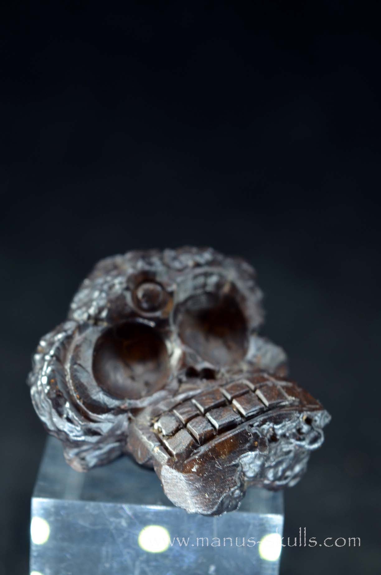 Manus skulls unique Crystal Carvings handmade skulls dragons pendants preseli bluestone tribals spiritual meaning wand Unicorn .. prophecy stone