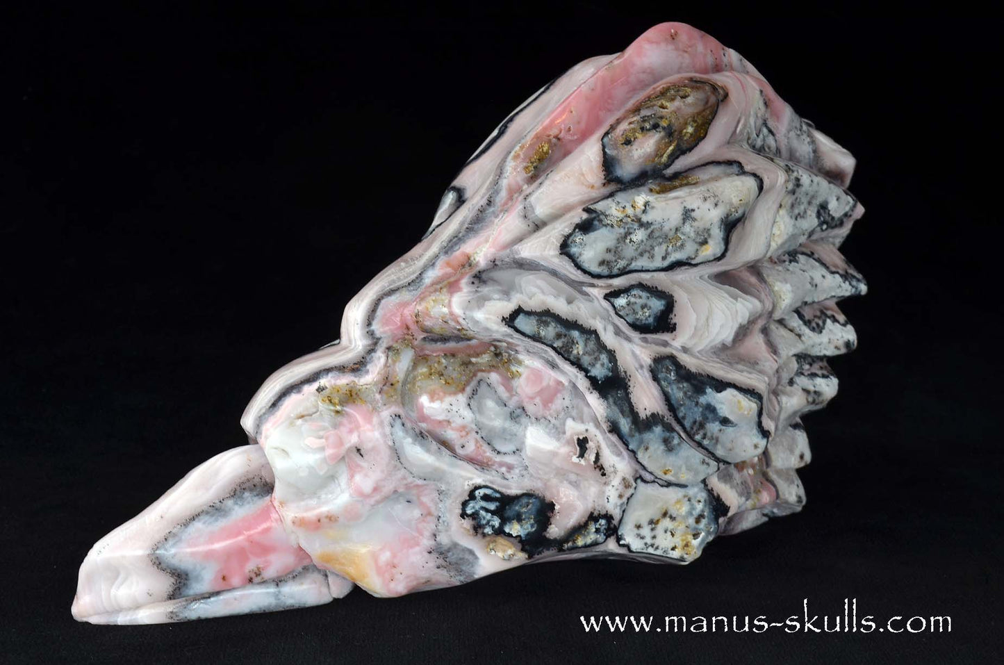Large Stunning Pink Peruvian Opal Dragon.