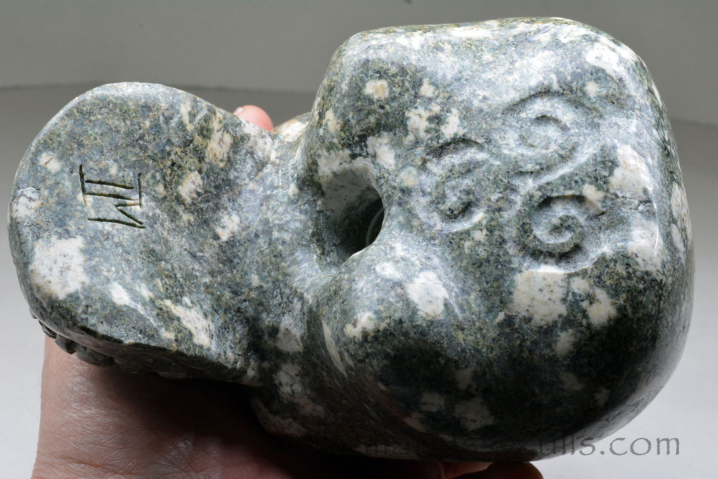 Large Preseli Bluestone Skull with Free Brainstem pendant!