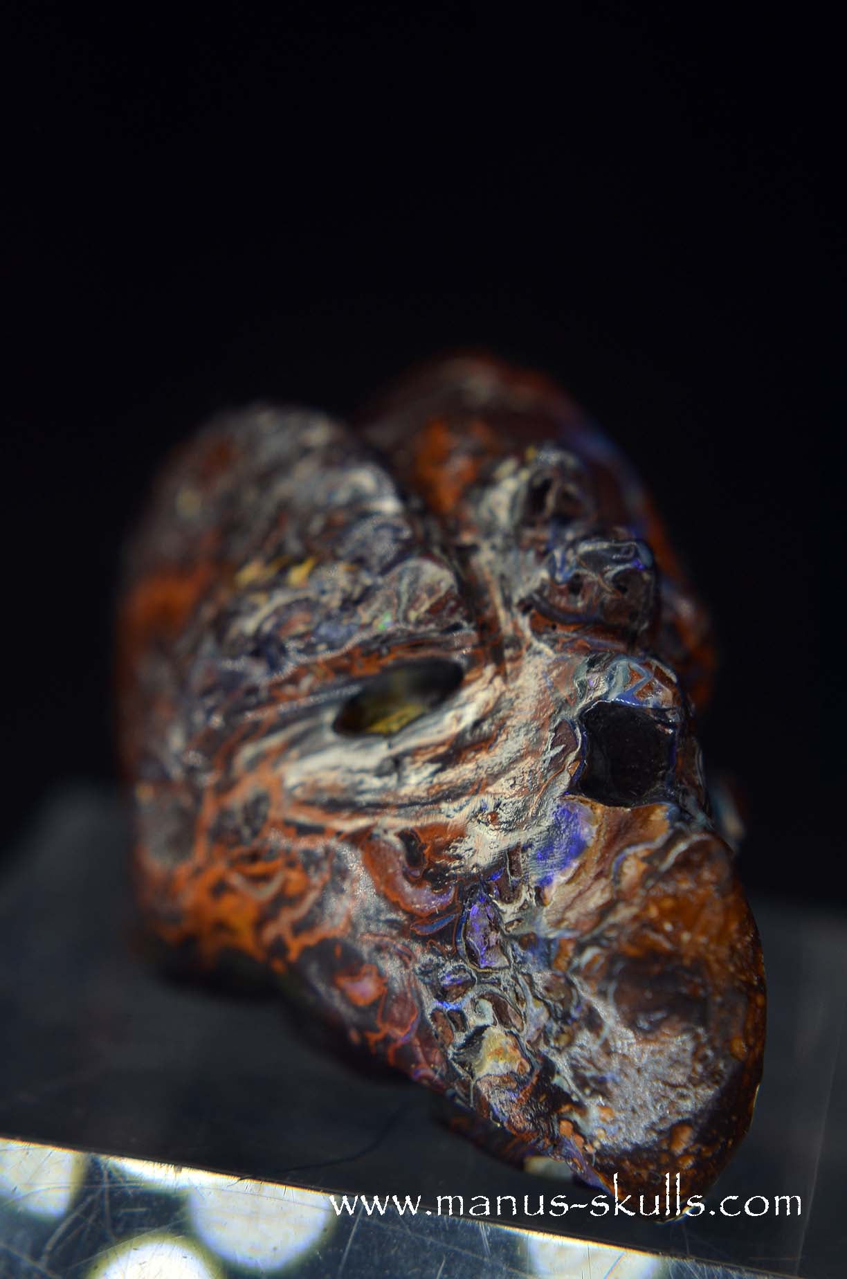 Manus skulls unique Crystal Carvings handmade skulls dragons pendants preseli bluestone tribals spiritual meaning wand Unicorn .. yowah nut opal