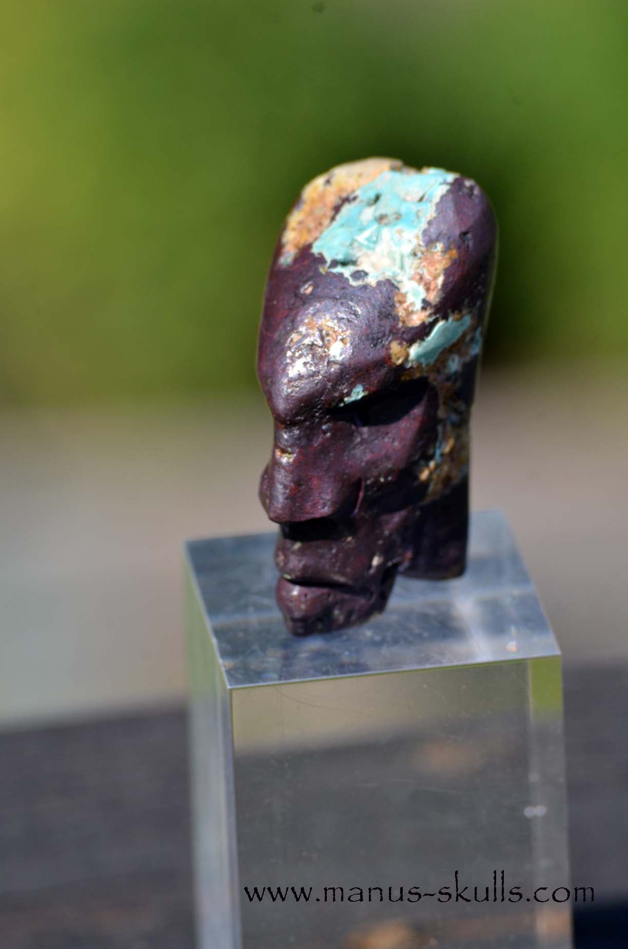 Cuprite with Turquoise Skull