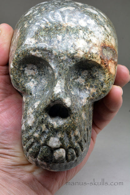 Large Preseli Bluestone Skull with Free Brainstem pendant!