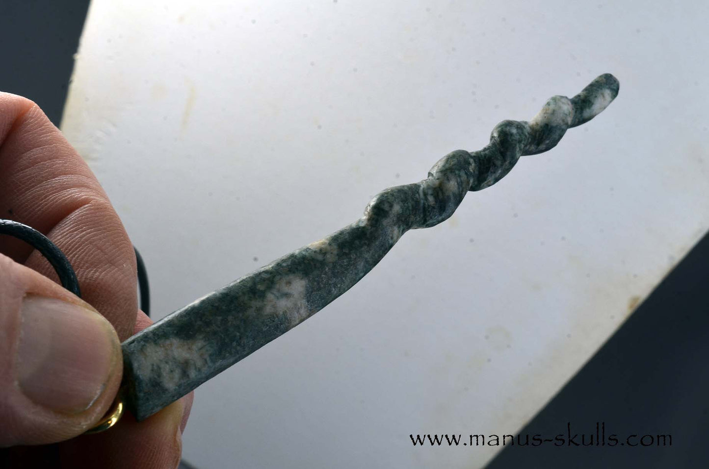 PRESELI BLUESTONE Unicorn Horn Pendulum PENDANT
