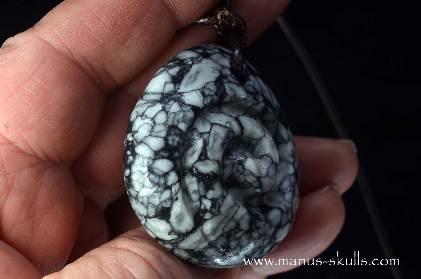 Pinolith Spiral Pendant