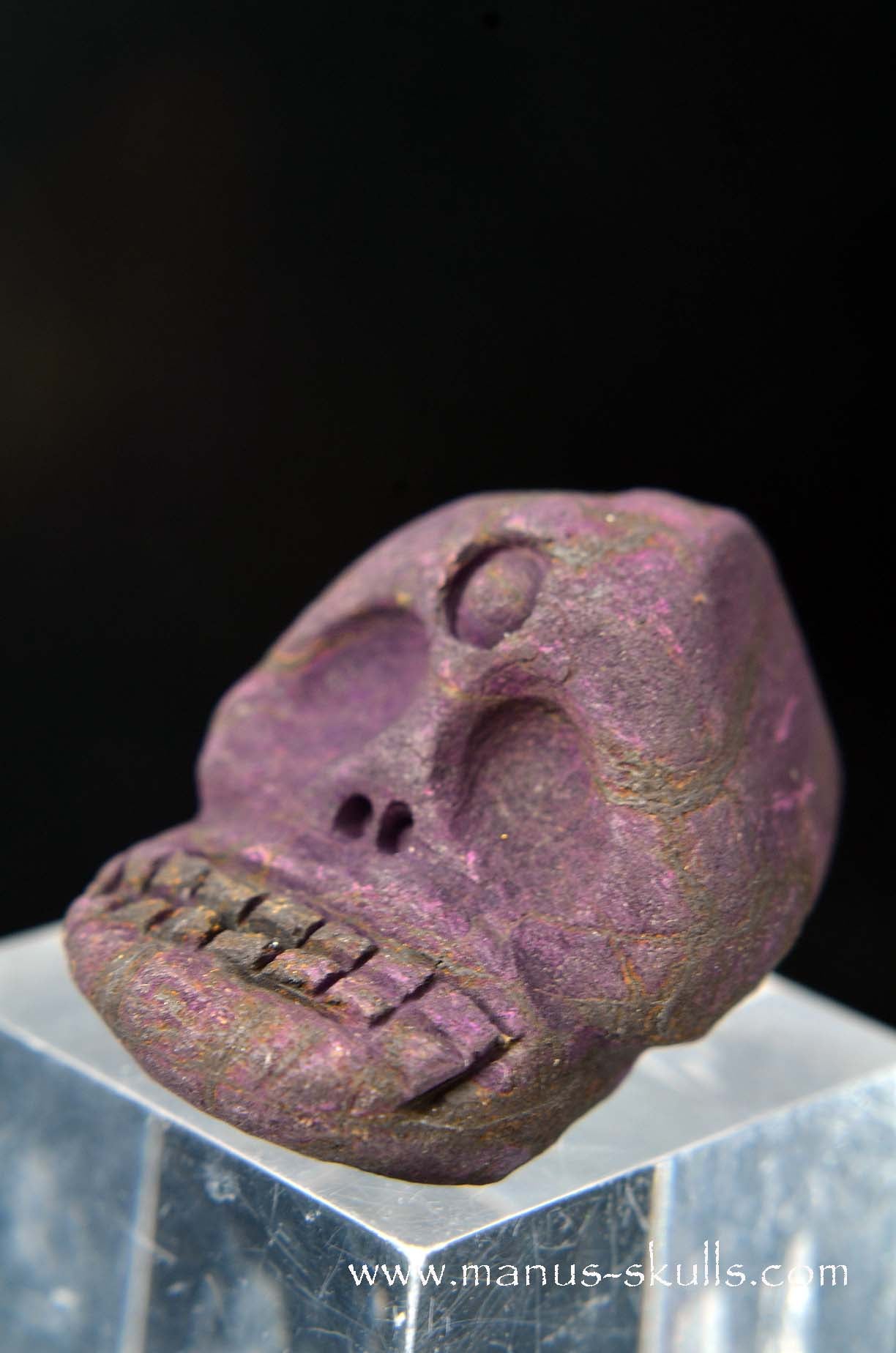 Manus skulls unique Crystal Carvings handmade skulls dragons pendants preseli bluestone tribals spiritual meaning wand Unicorn .. Evolian 2025 purpurite