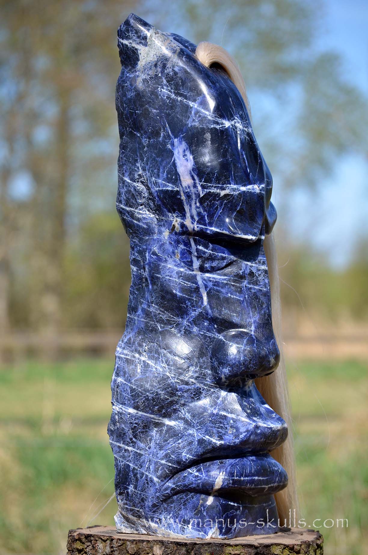 Sodalite Tribe Statue #001