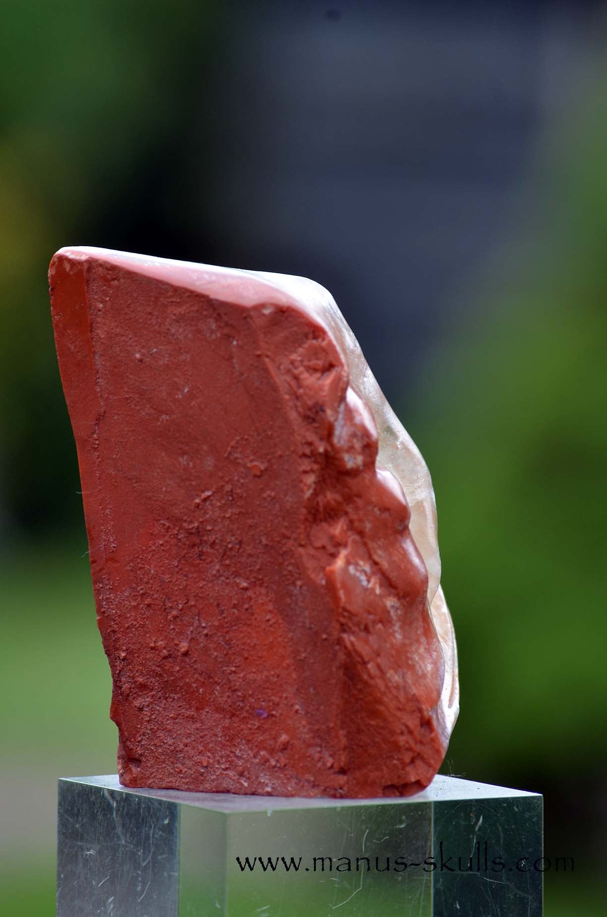 Romanian Calcite Skull character face .....