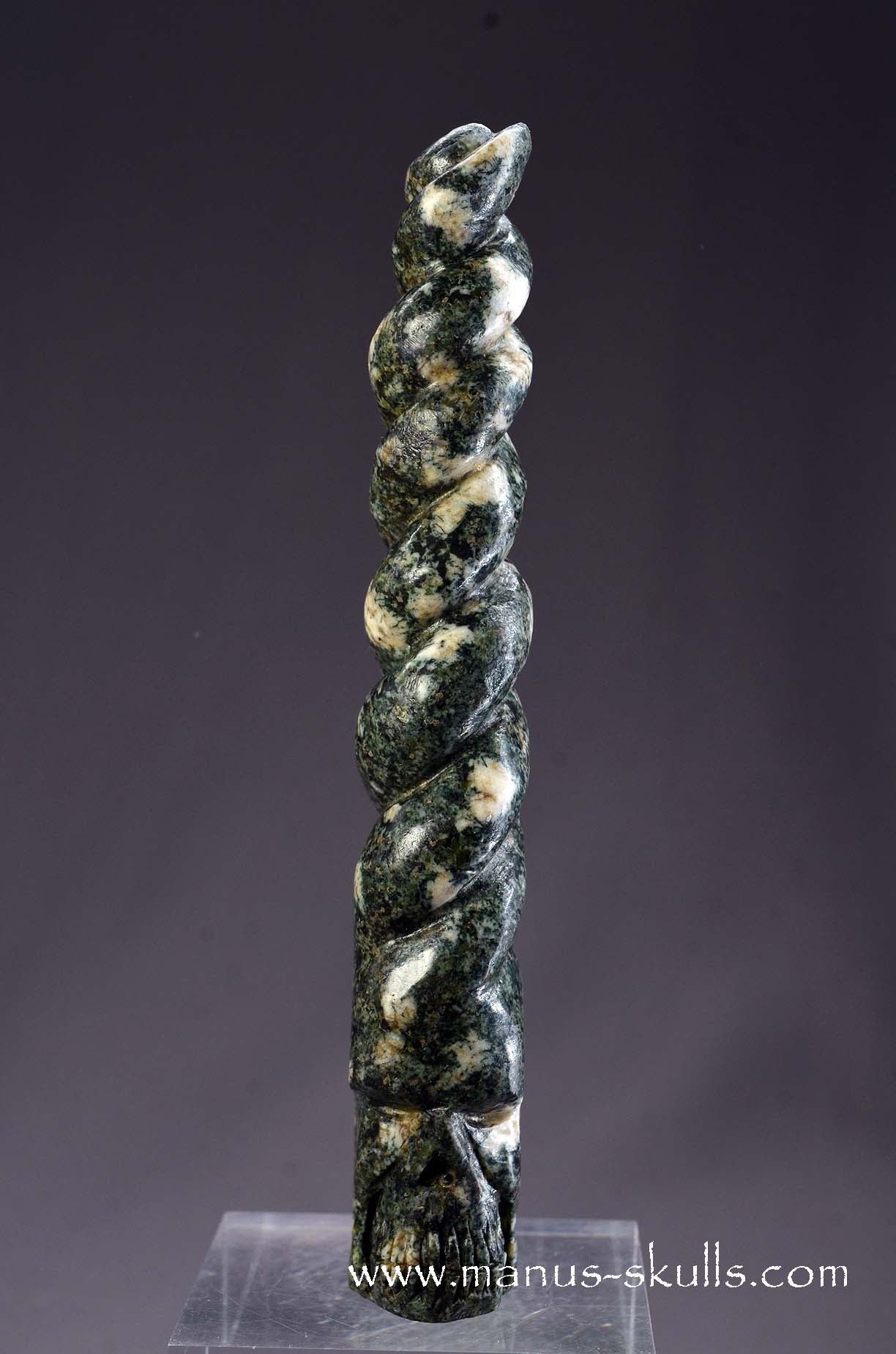 Manus skulls unique Crystal Carvings handmade skulls dragons pendants preseli bluestone tribals spiritual meaning wand Unicorn .. 