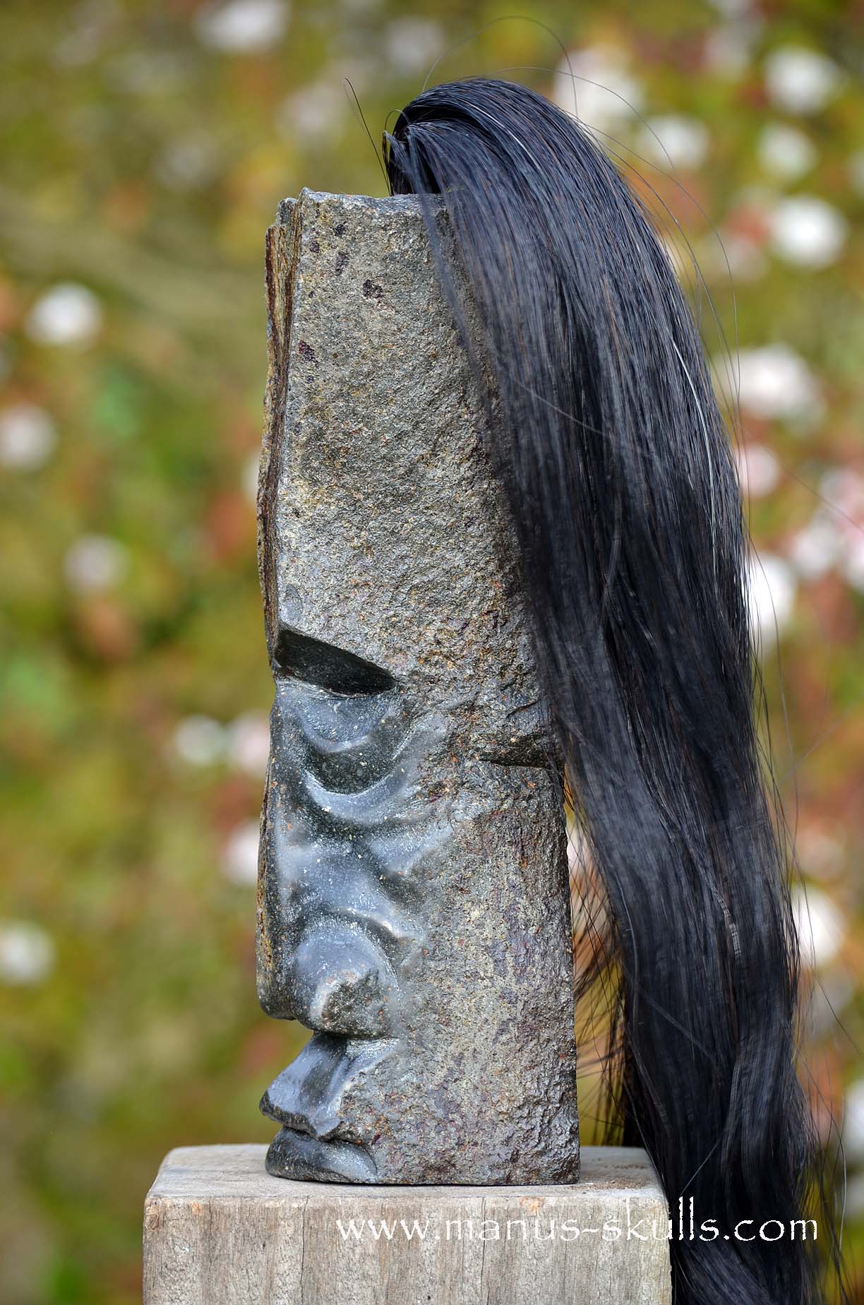 Manus skulls unique Crystal Carvings handmade skulls dragons pendants preseli bluestone tribals spiritual meaning wand Unicorn .. hexagonal basalt