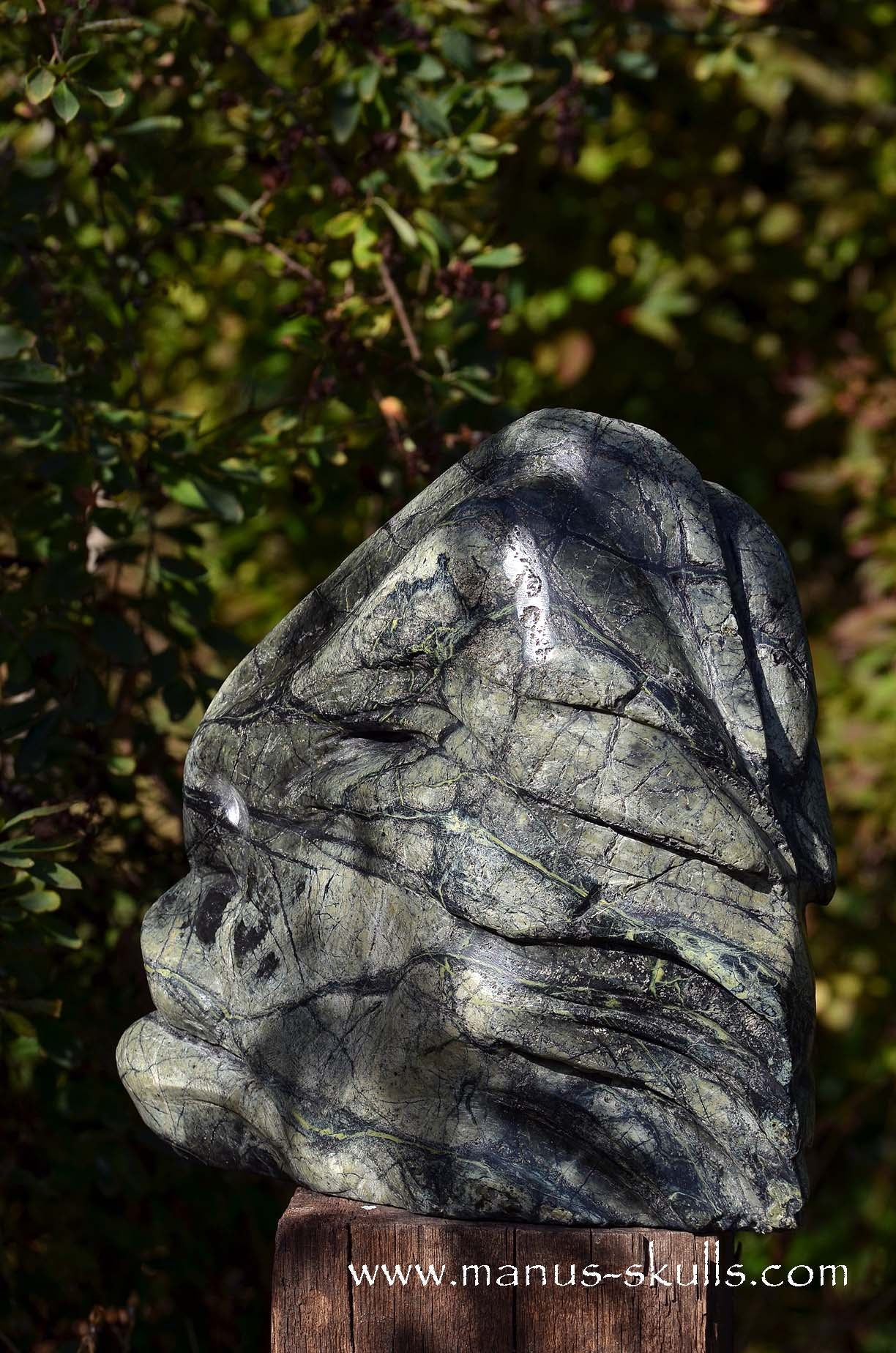 (Greek) SERPENTINE Forrest Spirit Tribal Skull Face