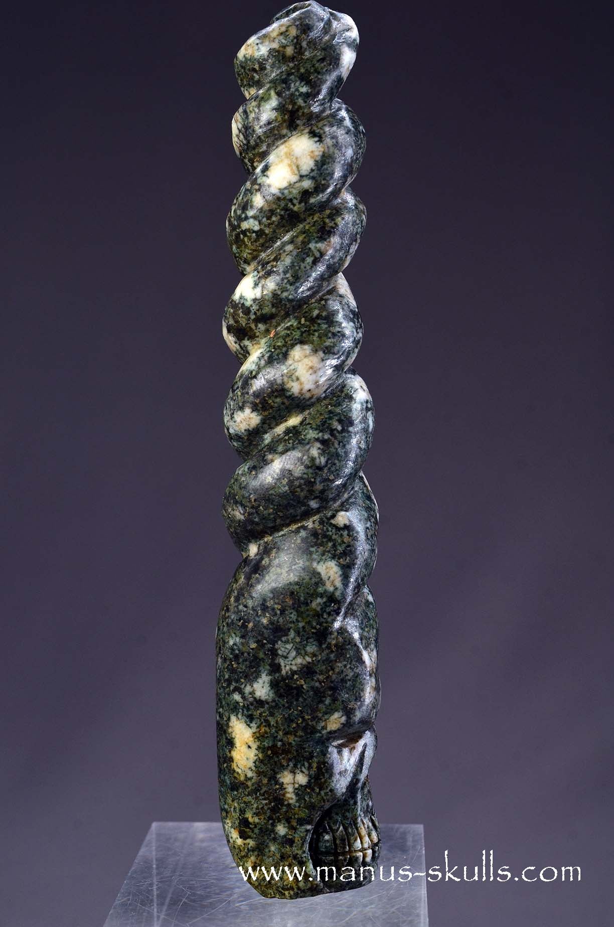 Manus skulls unique Crystal Carvings handmade skulls dragons pendants preseli bluestone tribals spiritual meaning wand Unicorn .. 