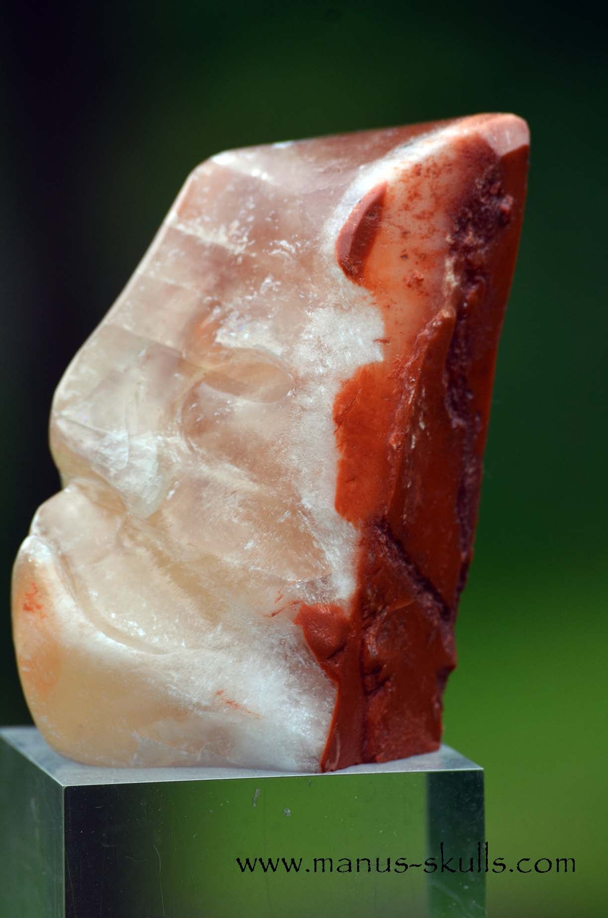 Romanian Calcite Skull character face .....