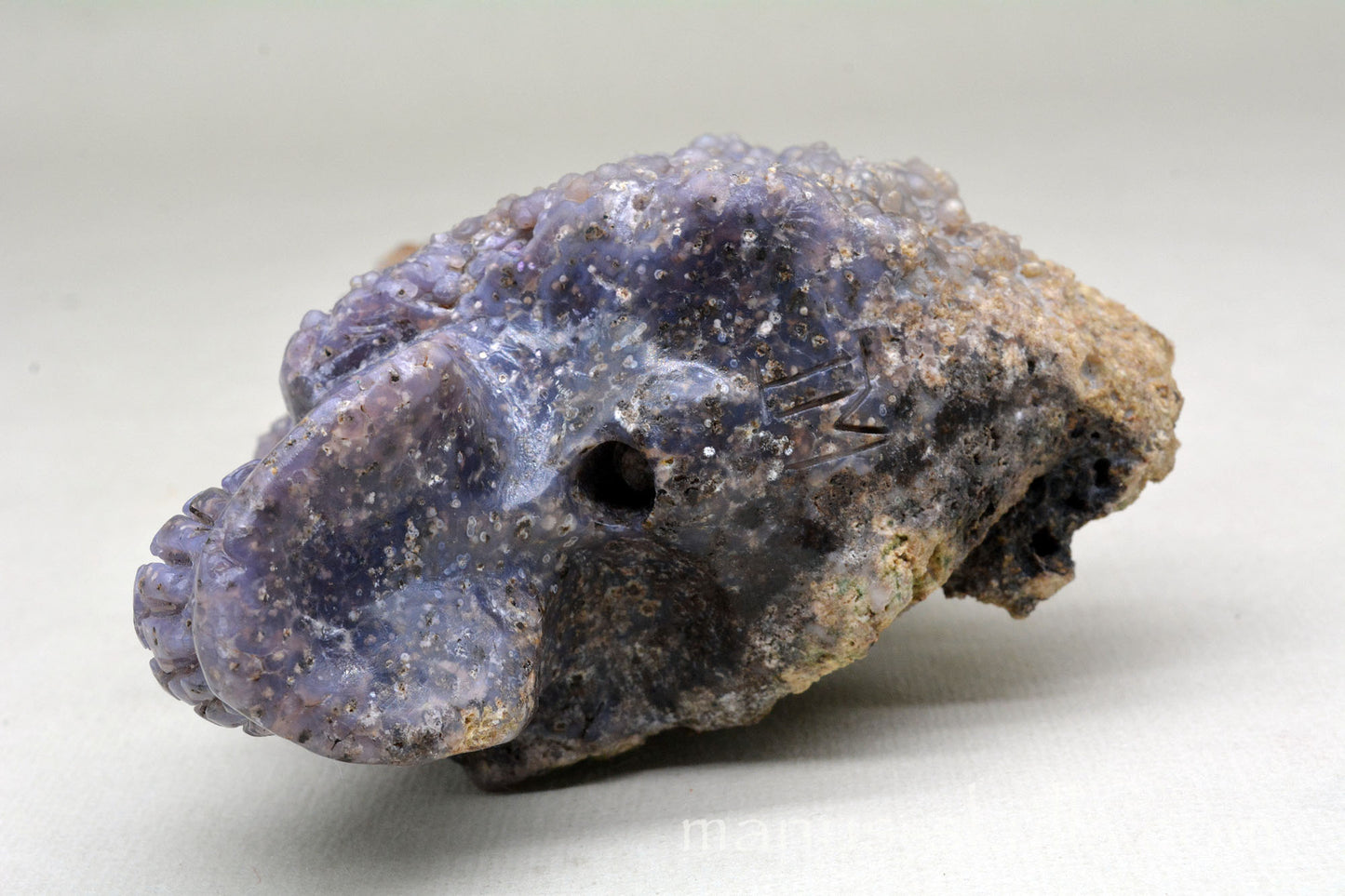 Grape Agate Skull