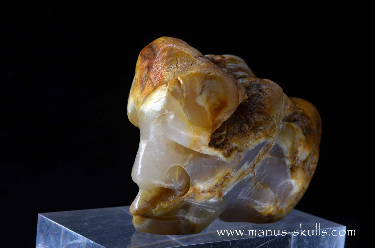 Agate Character Skull Face.