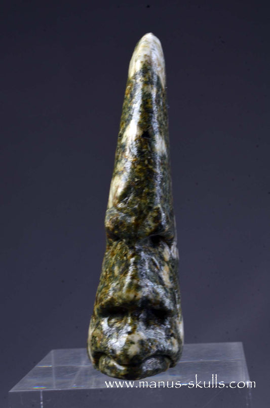 Manus skulls unique Crystal Carvings handmade skulls dragons pendants preseli bluestone tribals spiritual meaning wand Unicorn .. 