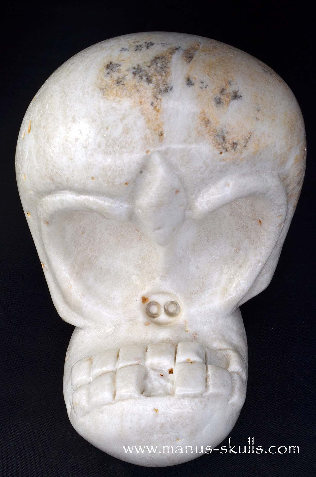 Manus skulls unique Crystal Carvings handmade skulls dragons pendants preseli bluestone tribals spiritual meaning wand Unicorn .. white steatite