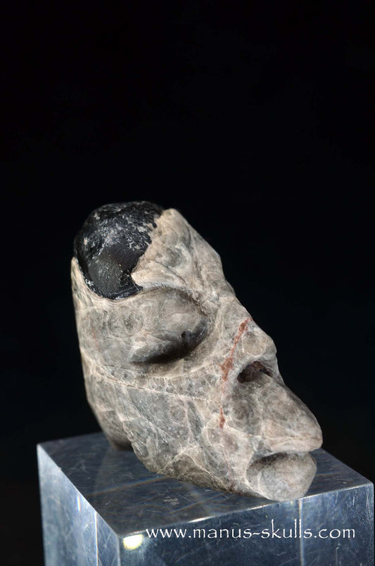 Manus skulls unique Crystal Carvings handmade skulls dragons pendants preseli bluestone tribals spiritual meaning wand Unicorn ..  apache tear obsidian