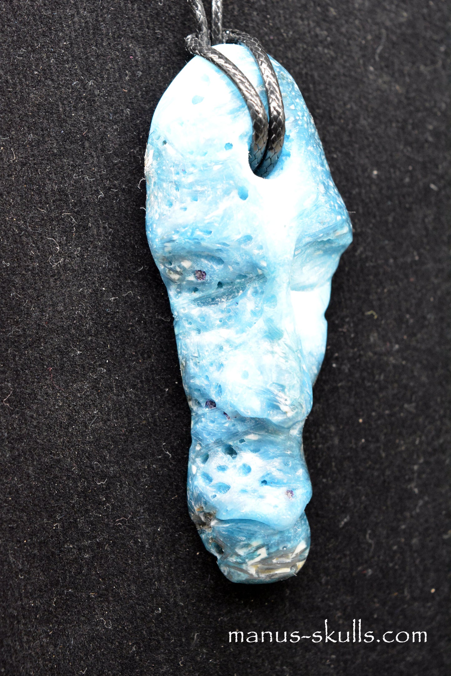 Glacierite ~ Blue Ice Stone Tribal Pendant