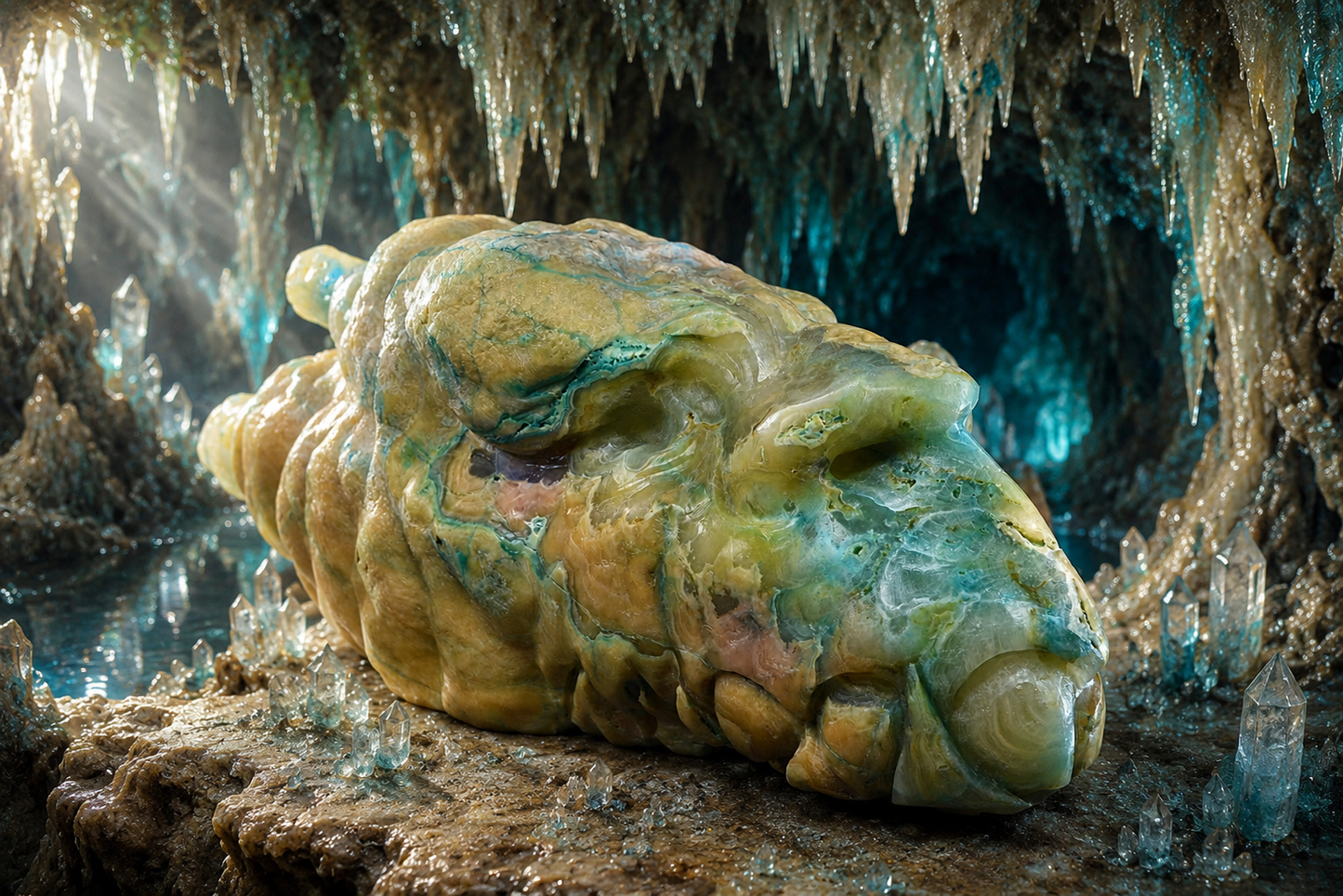Rare HEMIMORPHITE Stalactite Dragon