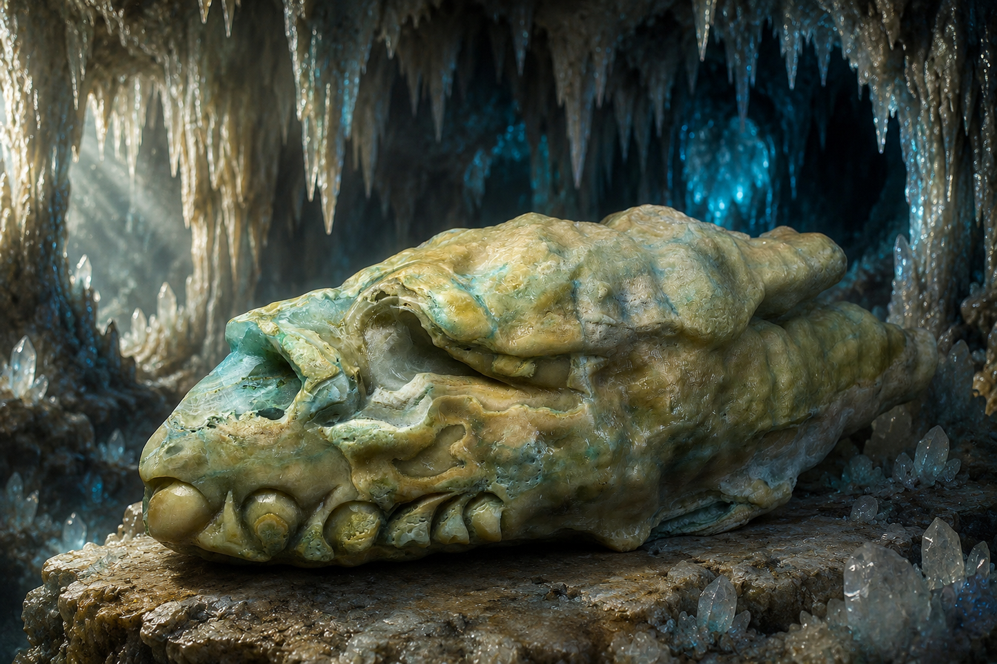 Rare HEMIMORPHITE Stalactite Dragon
