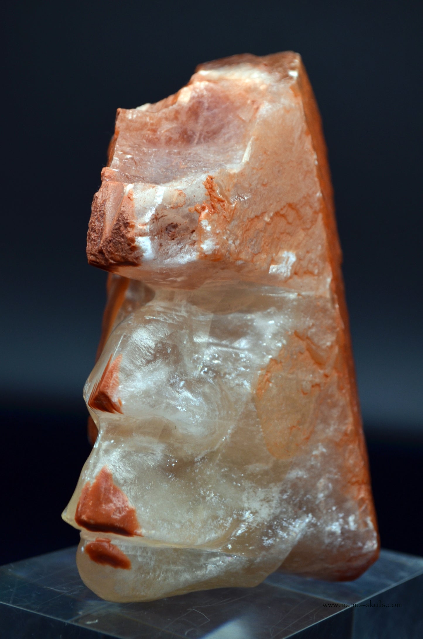 Romanian Calcite Manus Skull 