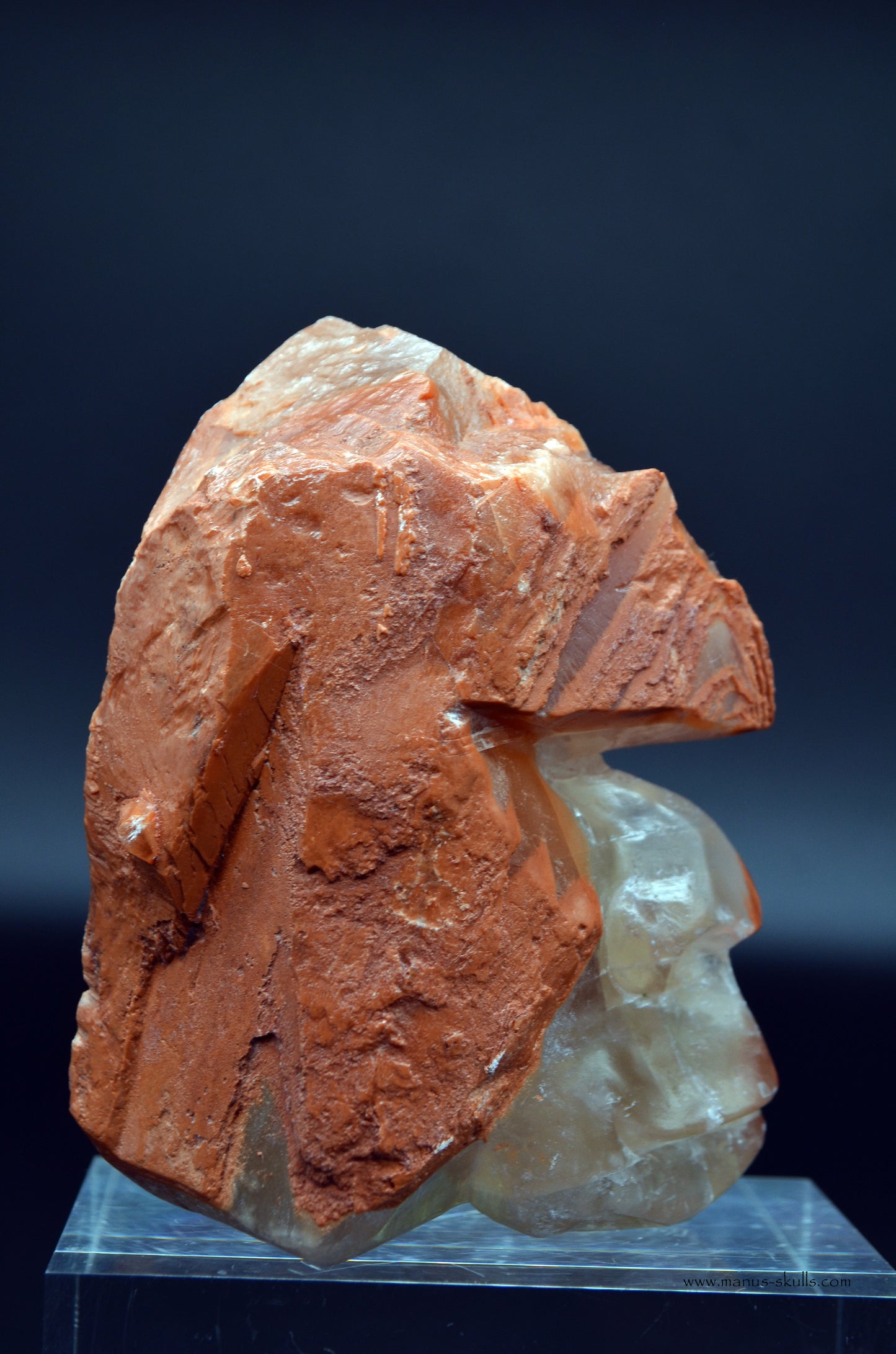 Romanian Calcite Skull face