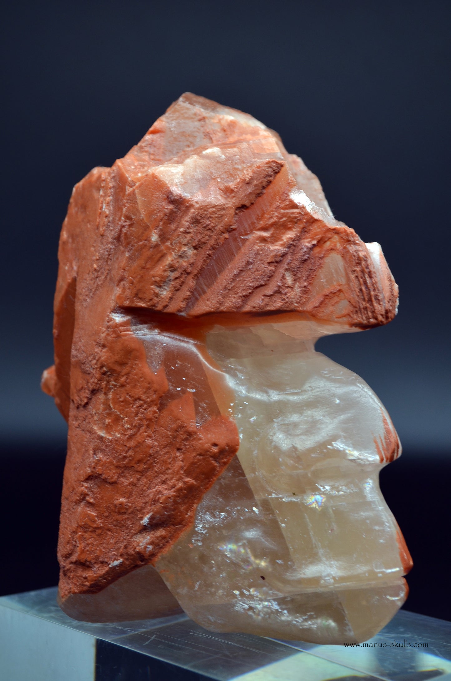 Romanian Calcite Skull face