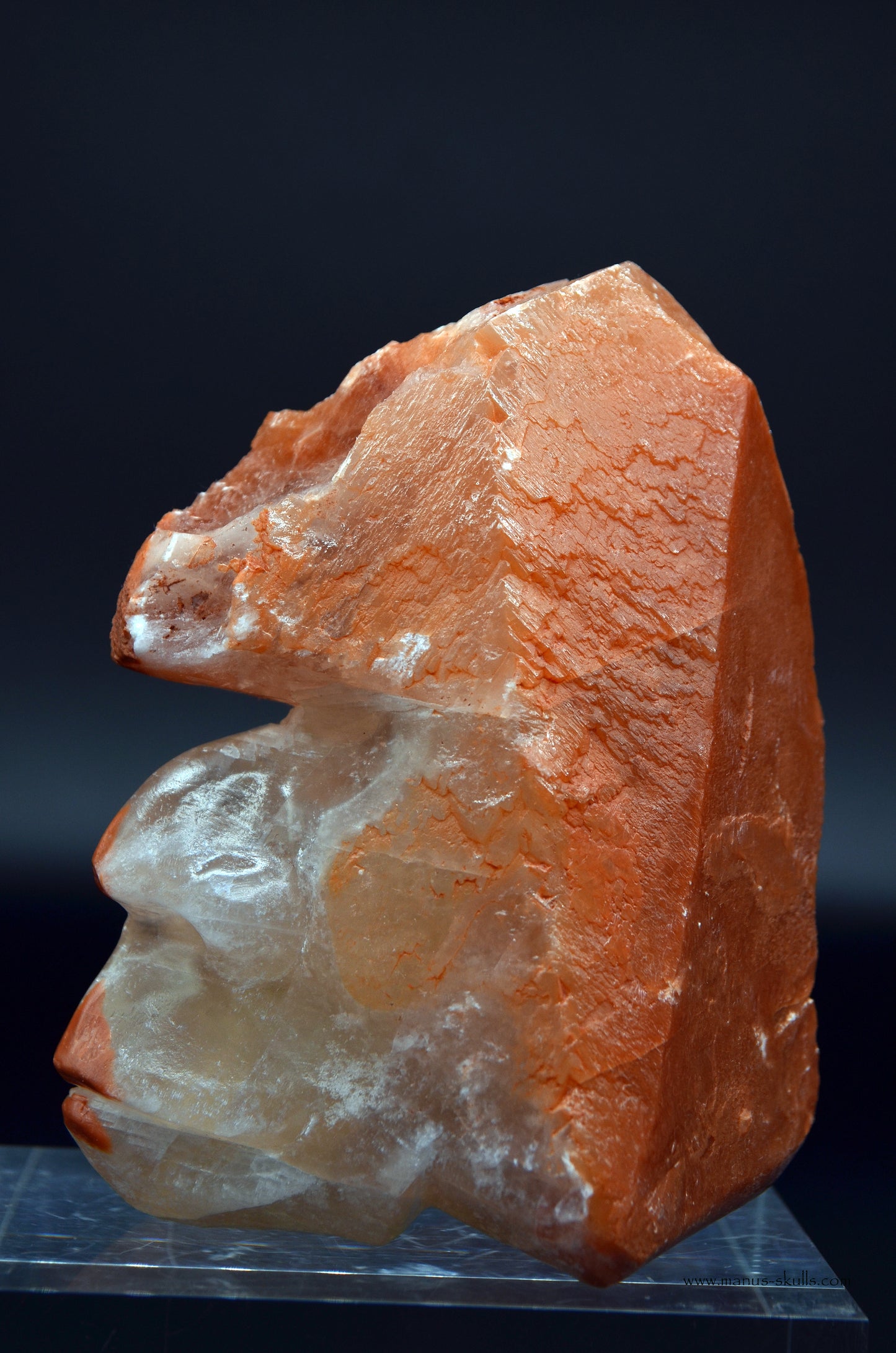 Romanian Calcite Skull face