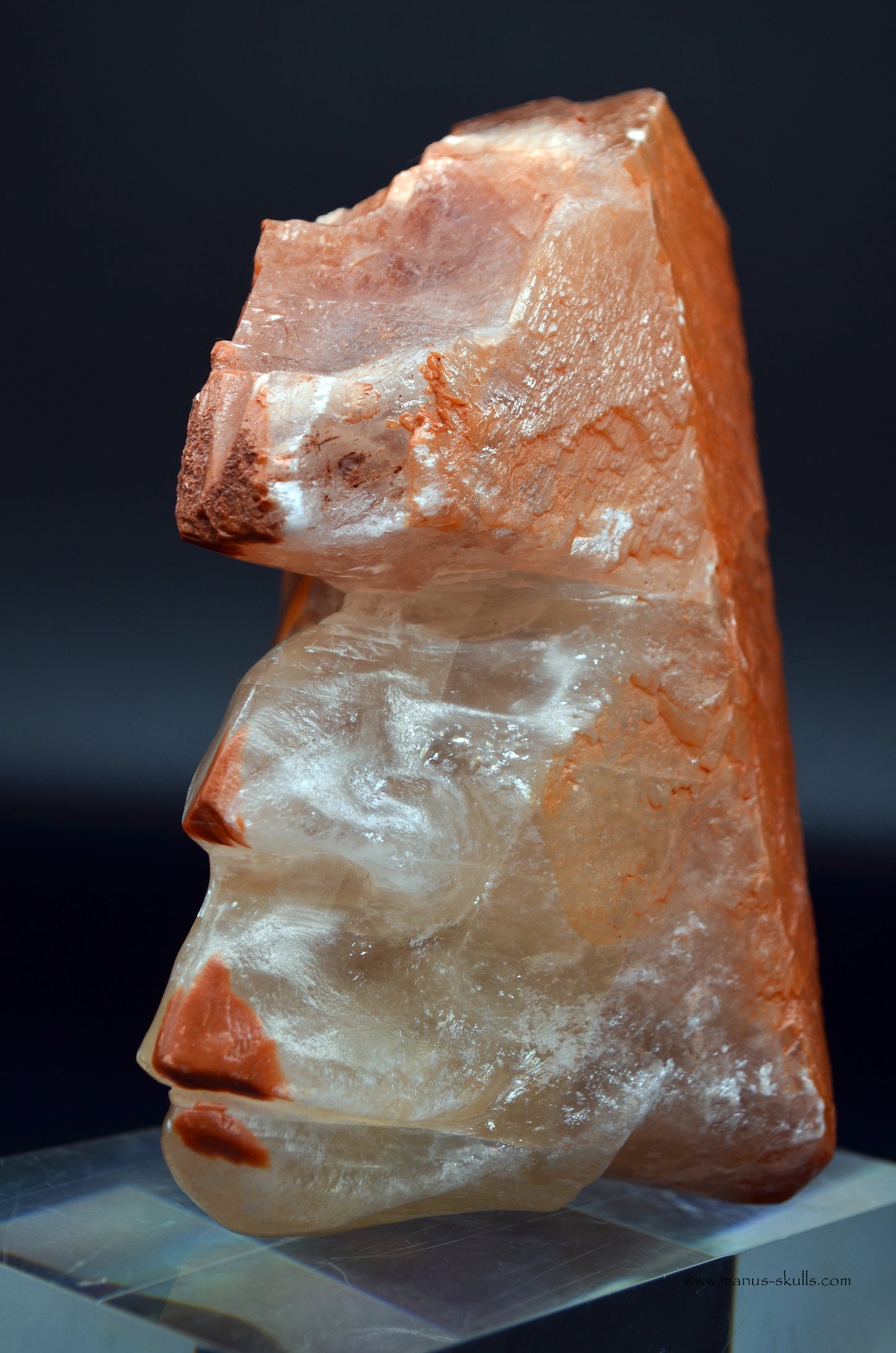 Romanian Calcite Skull face