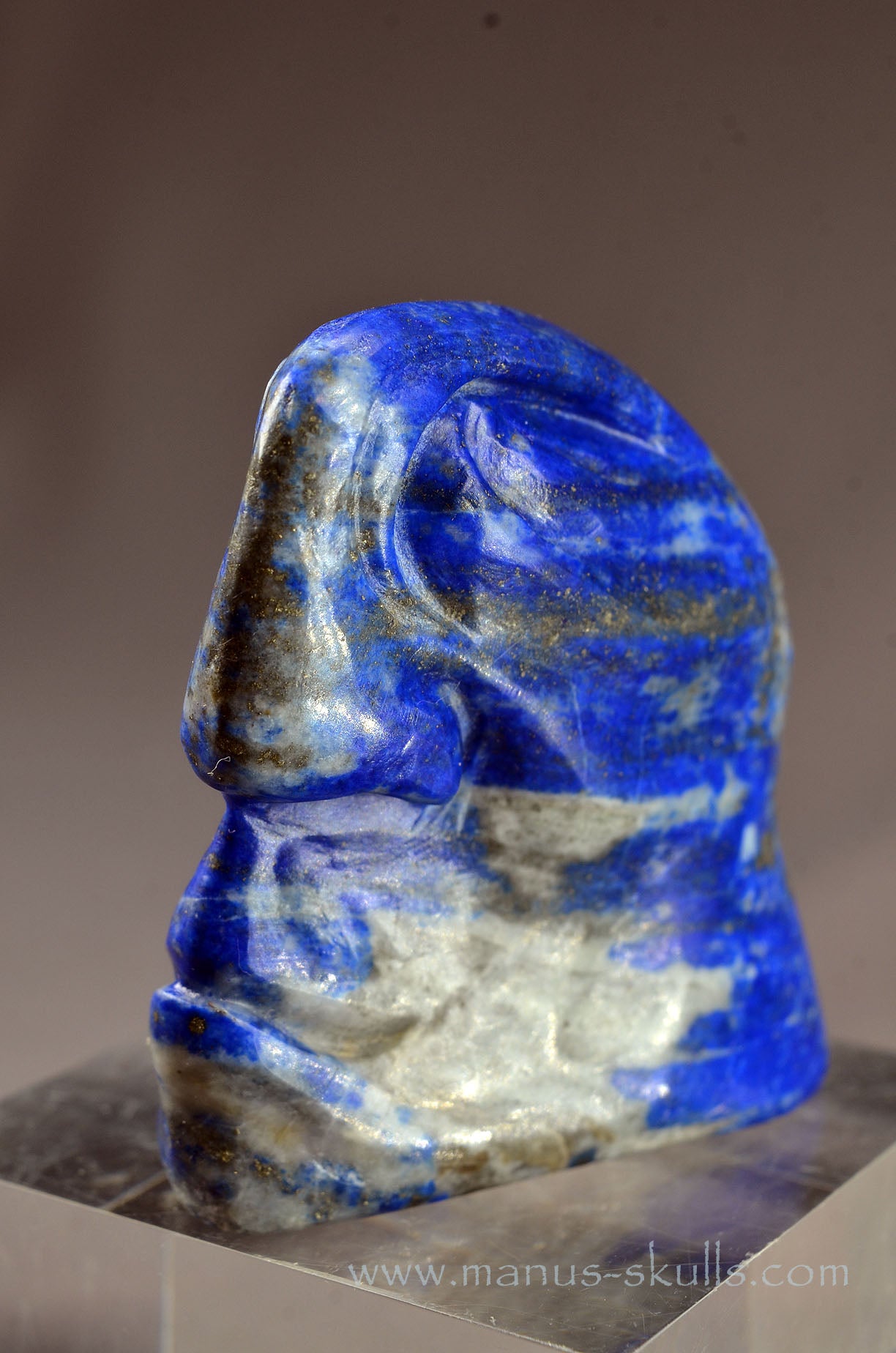 Lapis Lazuli Tribal Skull