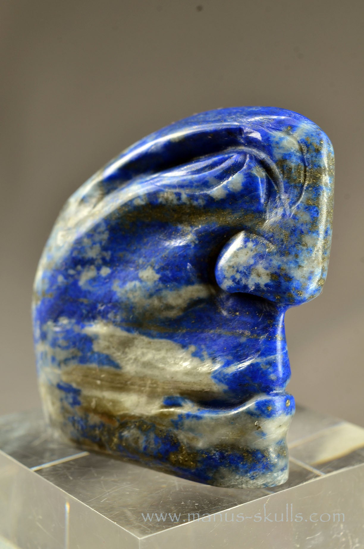 Lapis Lazuli Tribal Skull