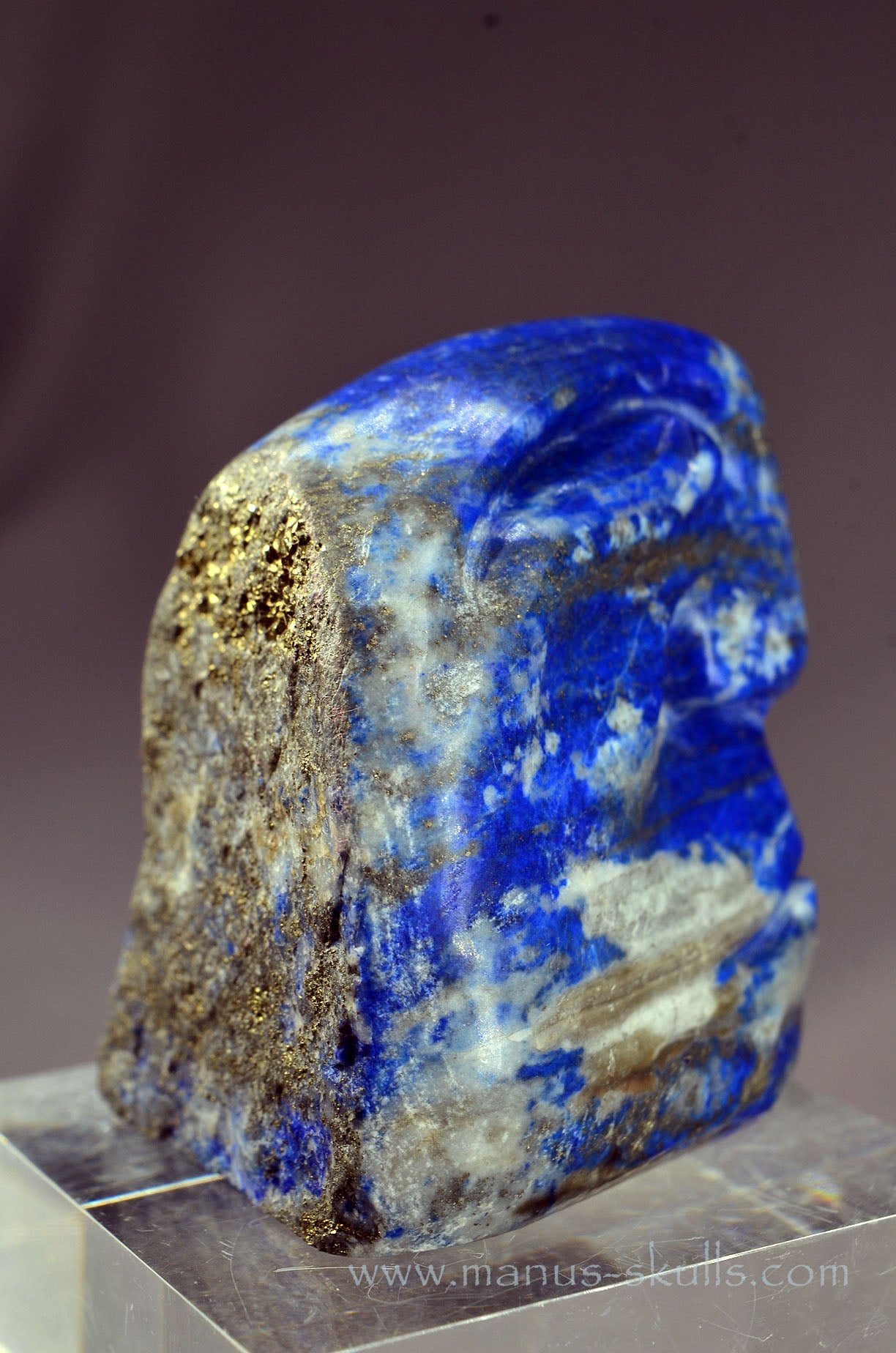 Lapis Lazuli Tribal Skull