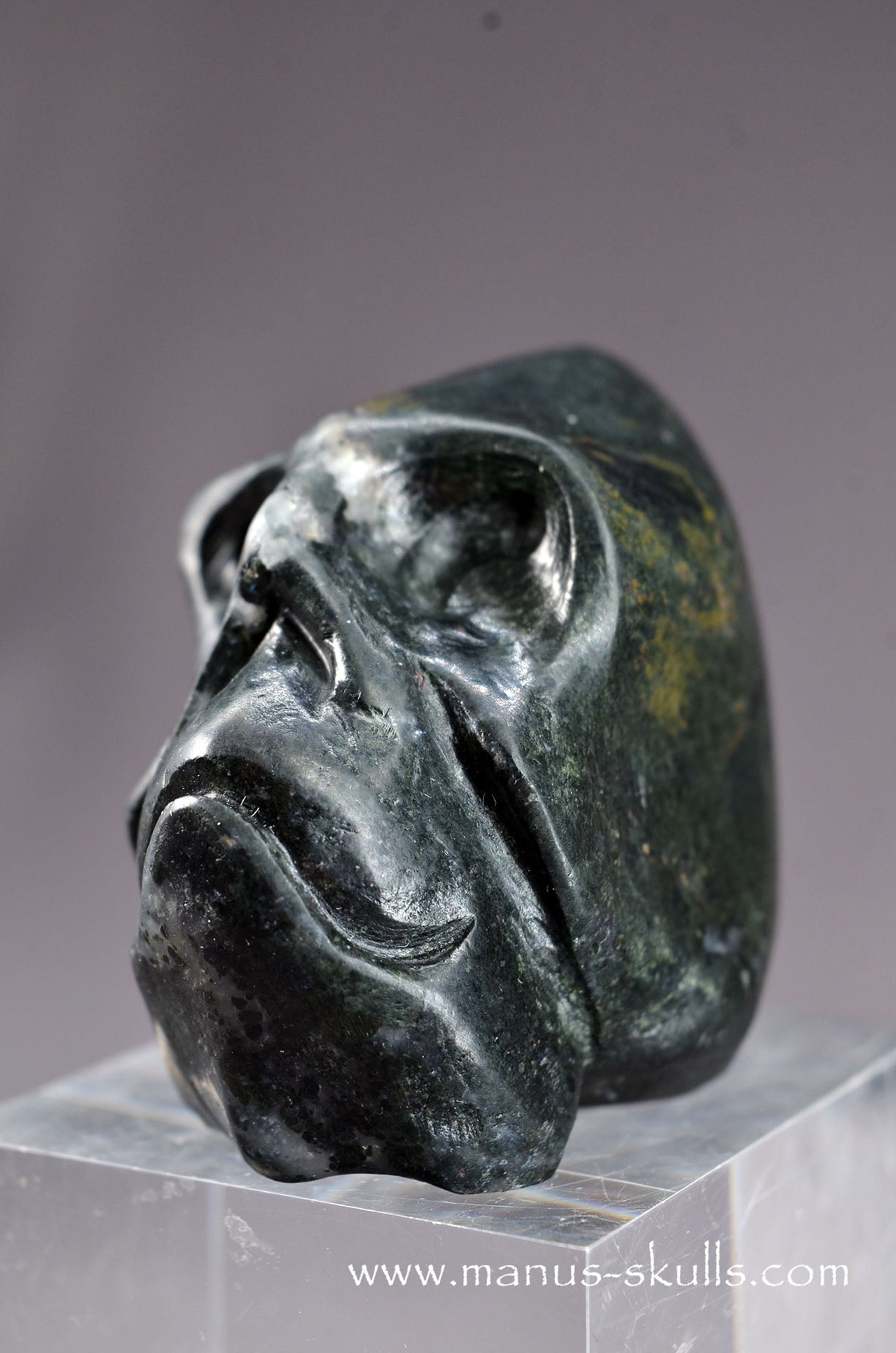 Marcasite Skull Face
