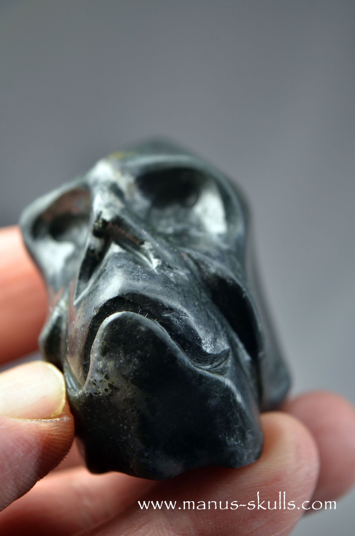 Marcasite Skull Face