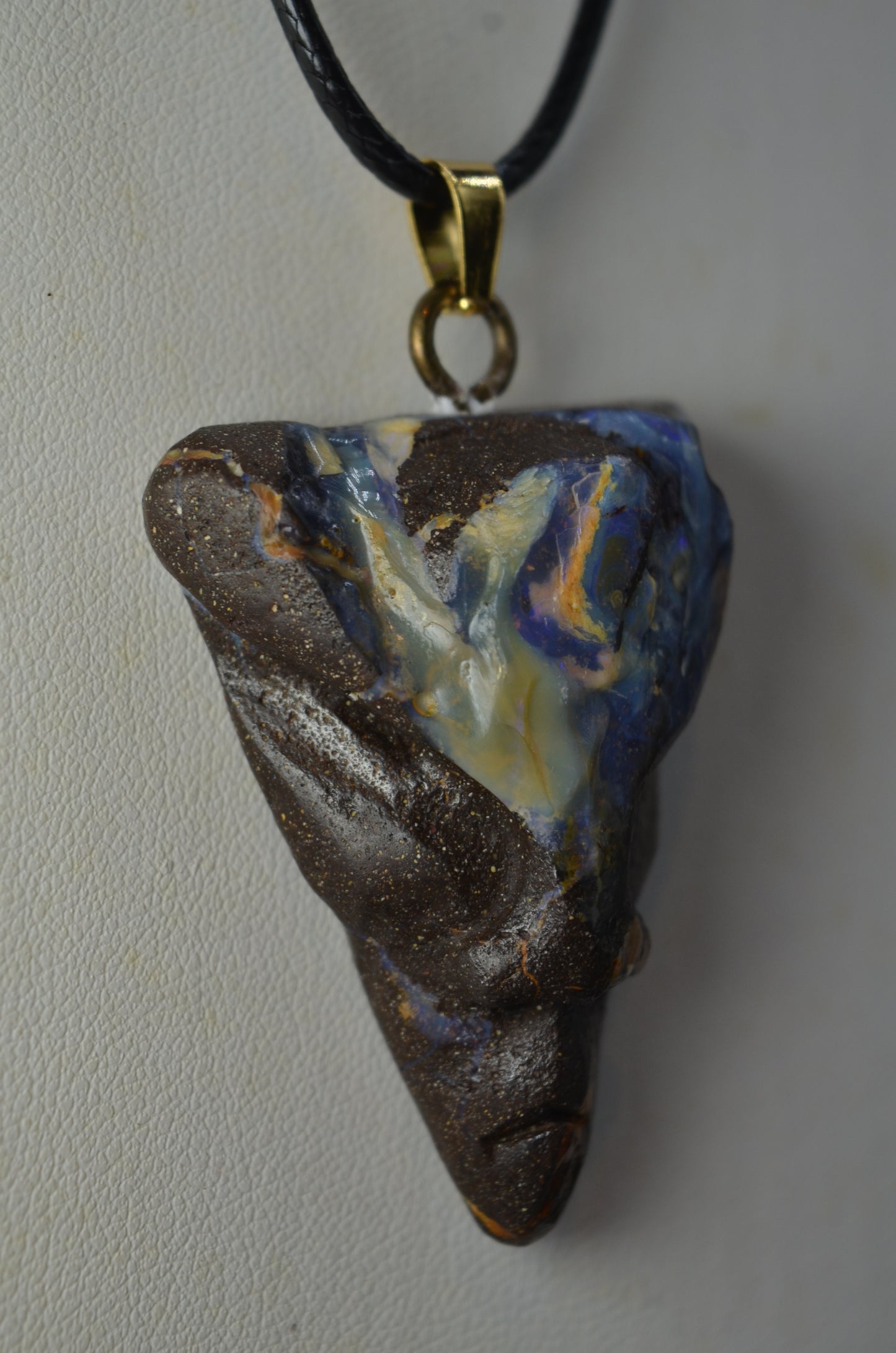 Australian Boulder Opal Tribal Skull